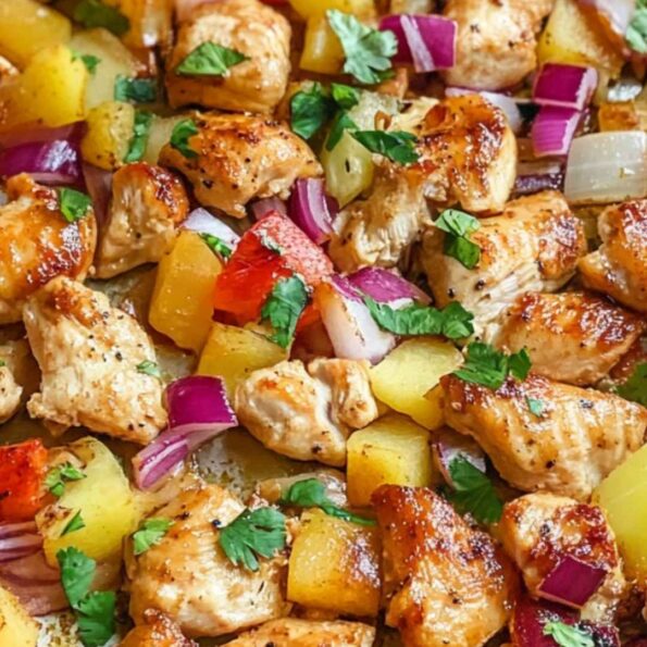 Hawaiian Chicken Sheet Pan