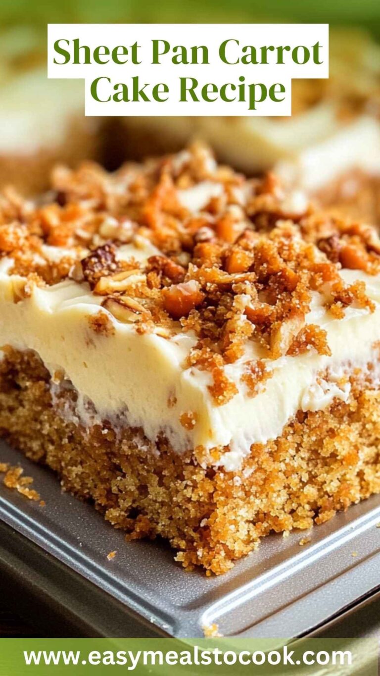 Sheet Pan Carrot Cake Recipe – Easy Meals To Cook