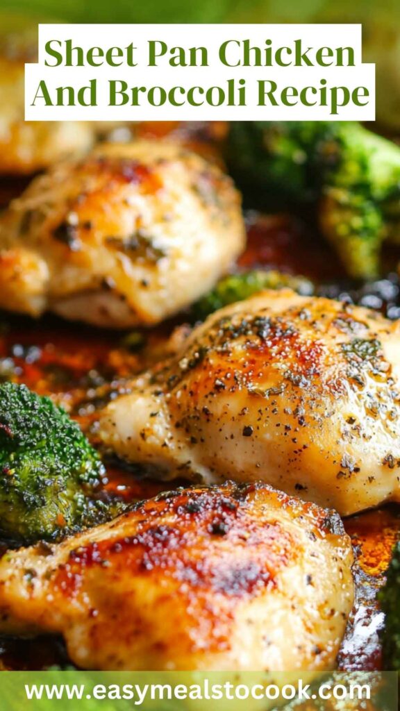 Sheet Pan Chicken And Broccoli Recipe