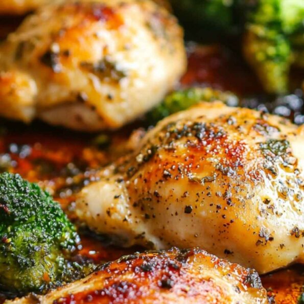 Sheet Pan Chicken And Broccoli Recipe