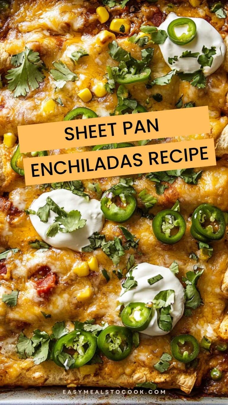 Sheet Pan Enchiladas Recipe – Easy Meals To Cook