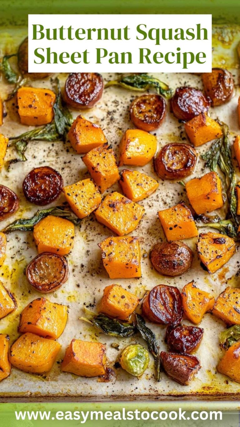 Butternut Squash Sheet Pan Recipe – Easy Meals To Cook