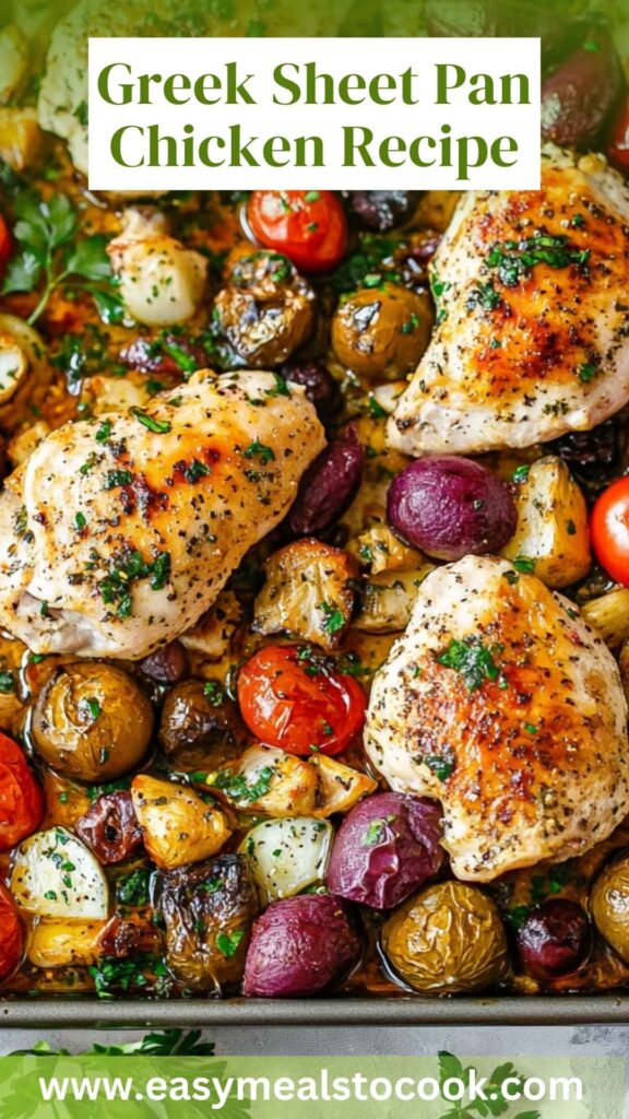 Greek Sheet Pan Chicken Recipe