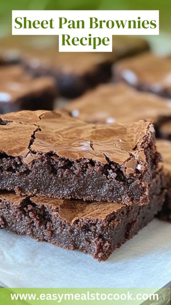 Sheet Pan Brownies Recipe