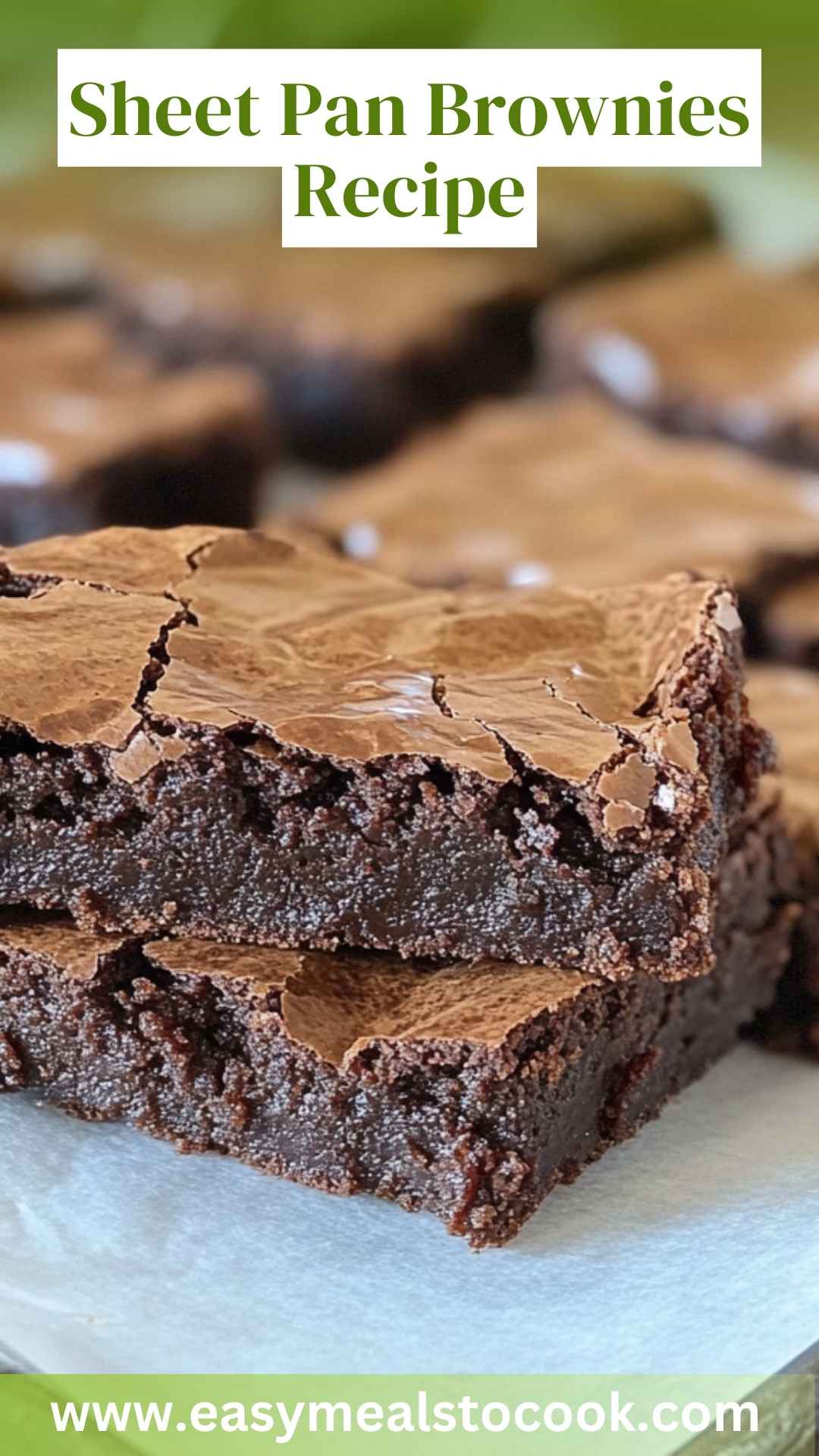 Sheet Pan Brownies Recipe