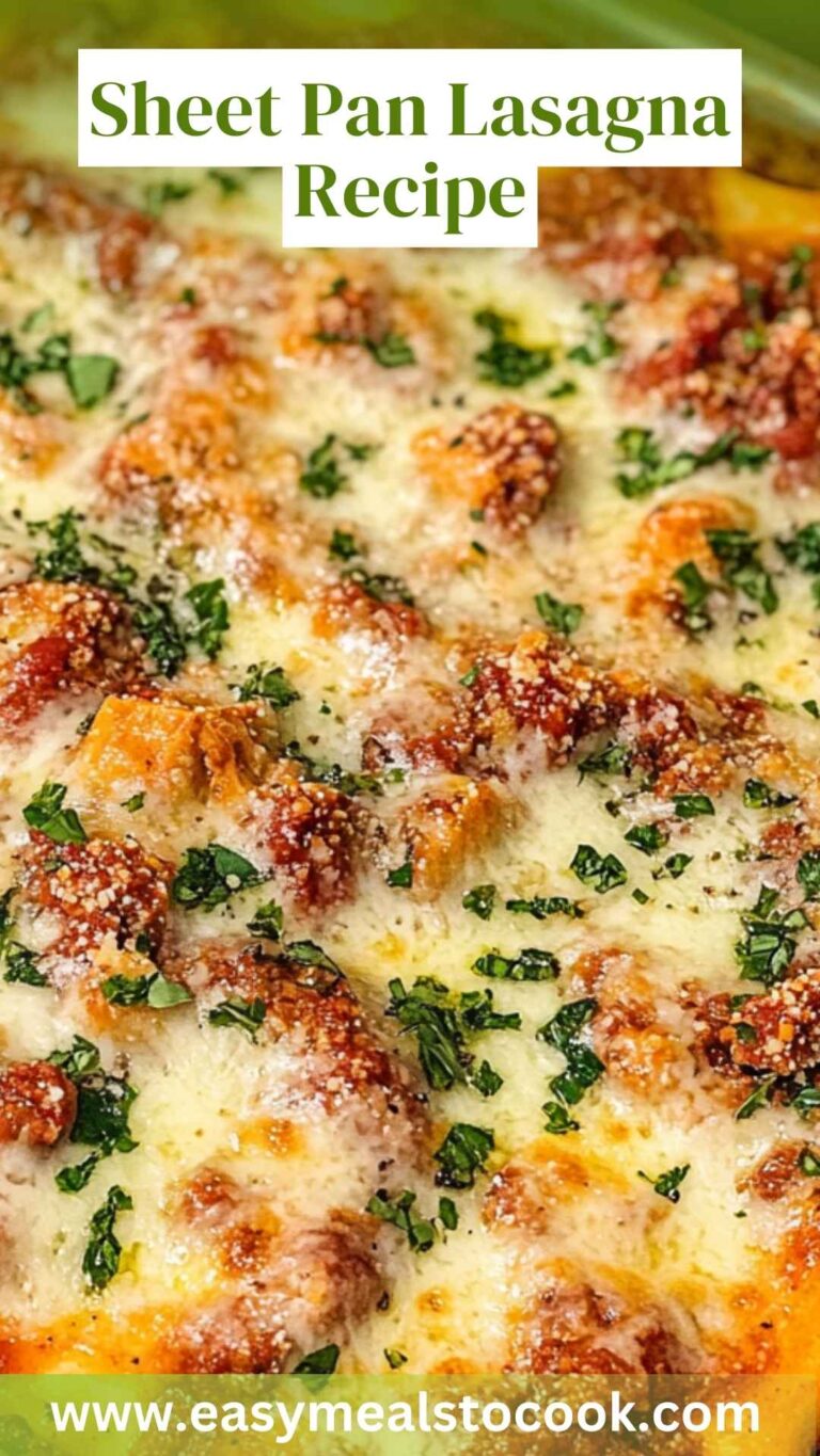 Sheet Pan Lasagna Recipe – Easy Meals To Cook