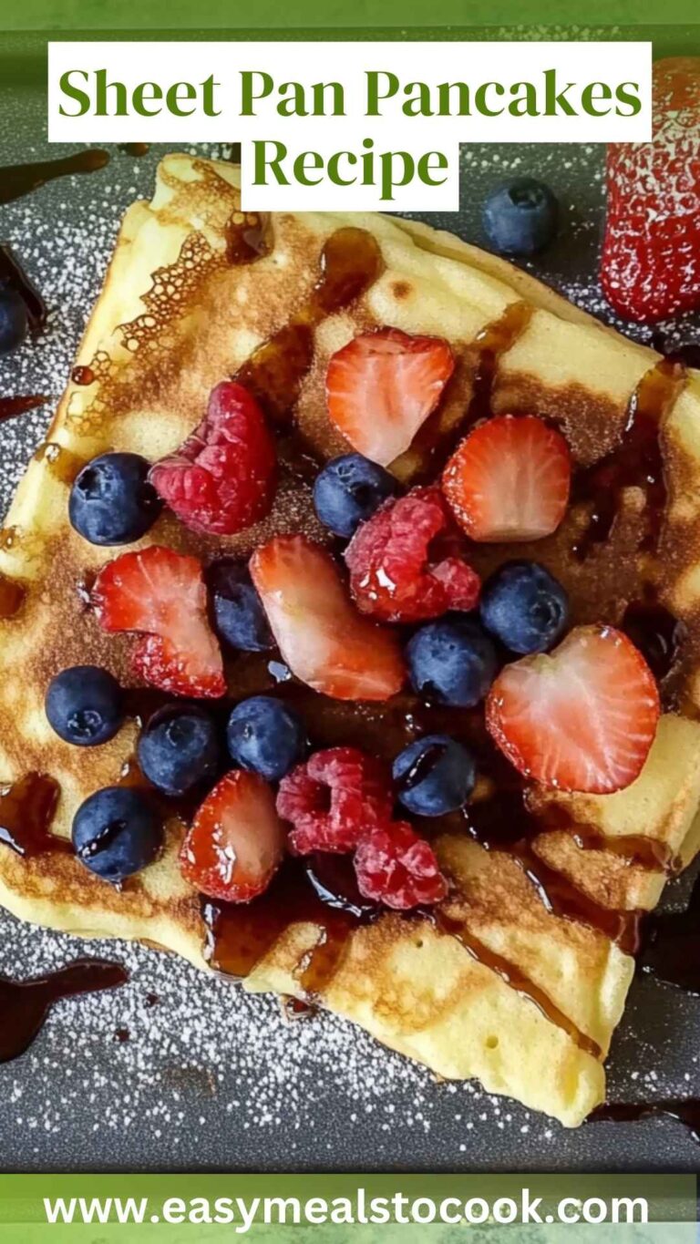 Sheet Pan Pancakes Recipe – Easy Meals To Cook