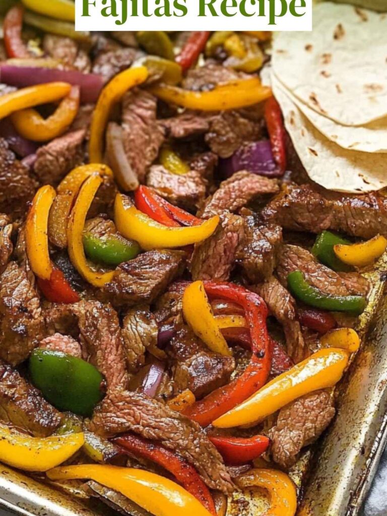 Sheet Pan Steak Fajitas Recipe