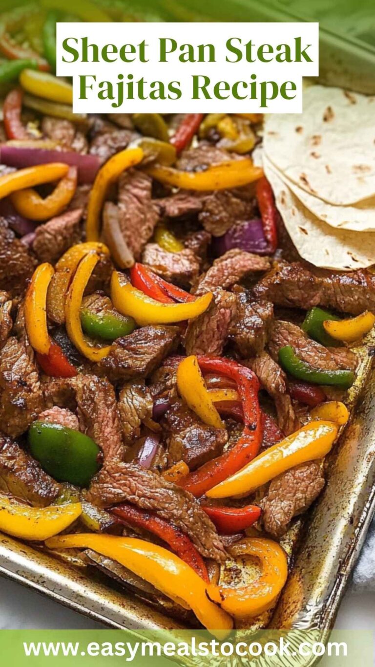 Sheet Pan Steak Fajitas Recipe – Easy Meals To Cook