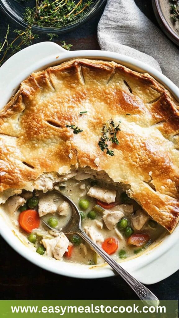 Best One Crust Chicken Pot Pie Recipe