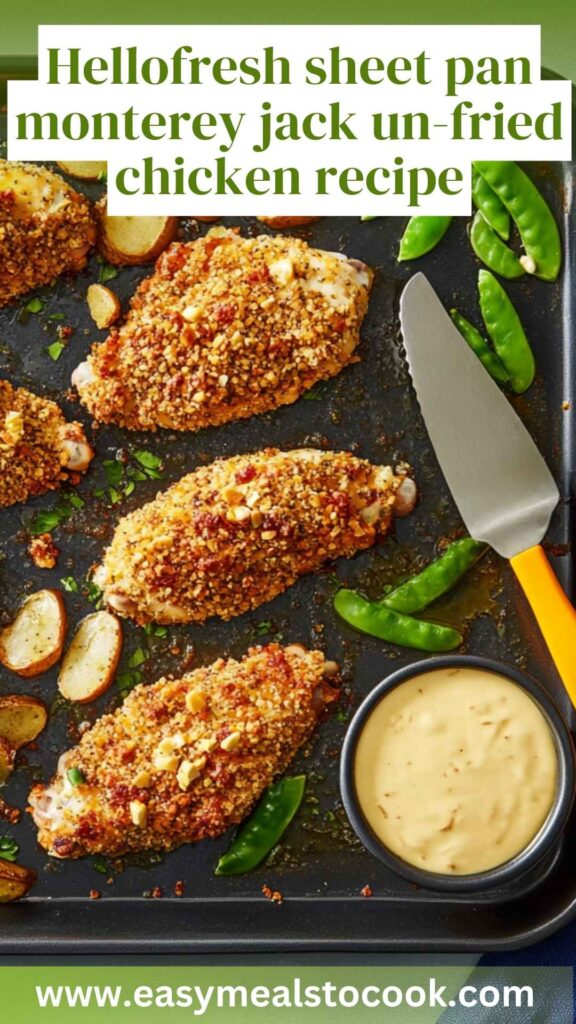 Hellofresh sheet pan monterey jack un-fried chicken recipe