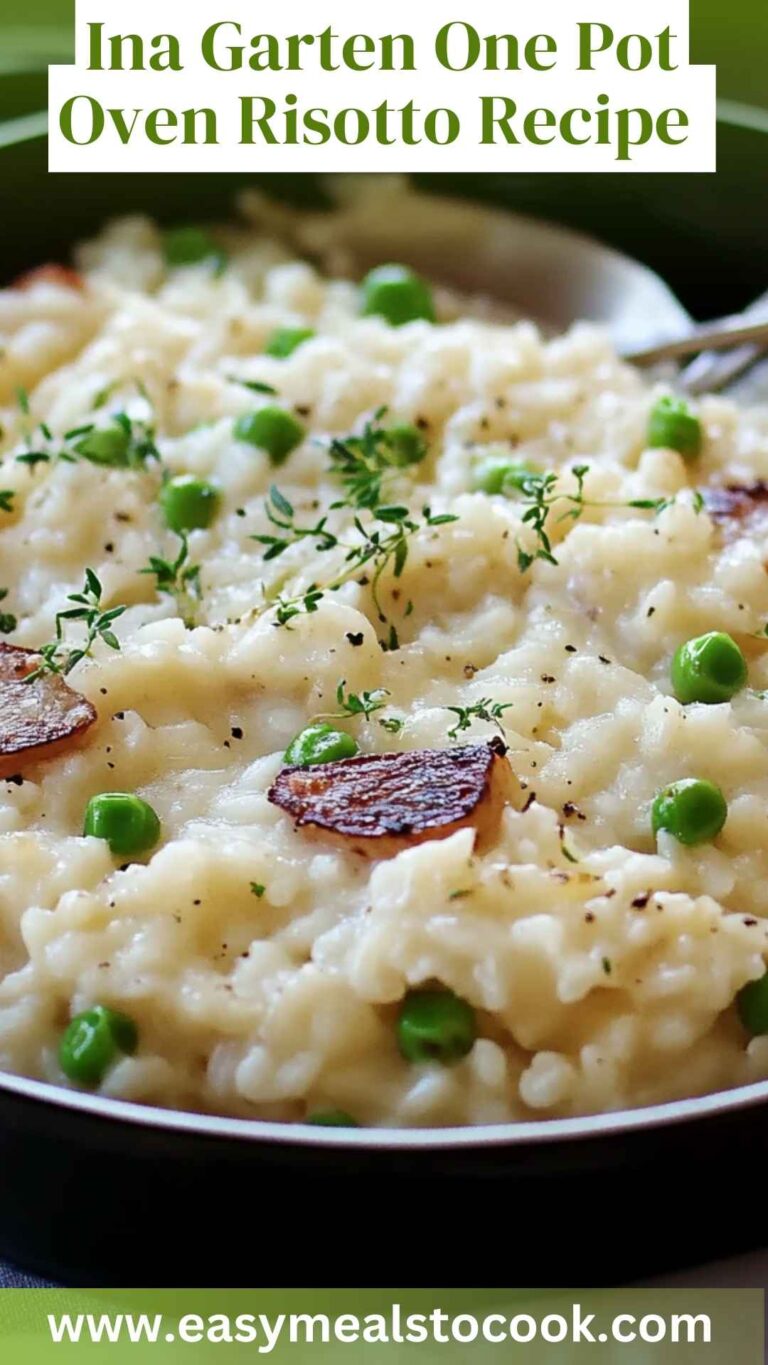 Ina Garten One Pot Oven Risotto Recipe – Easy Meals To Cook