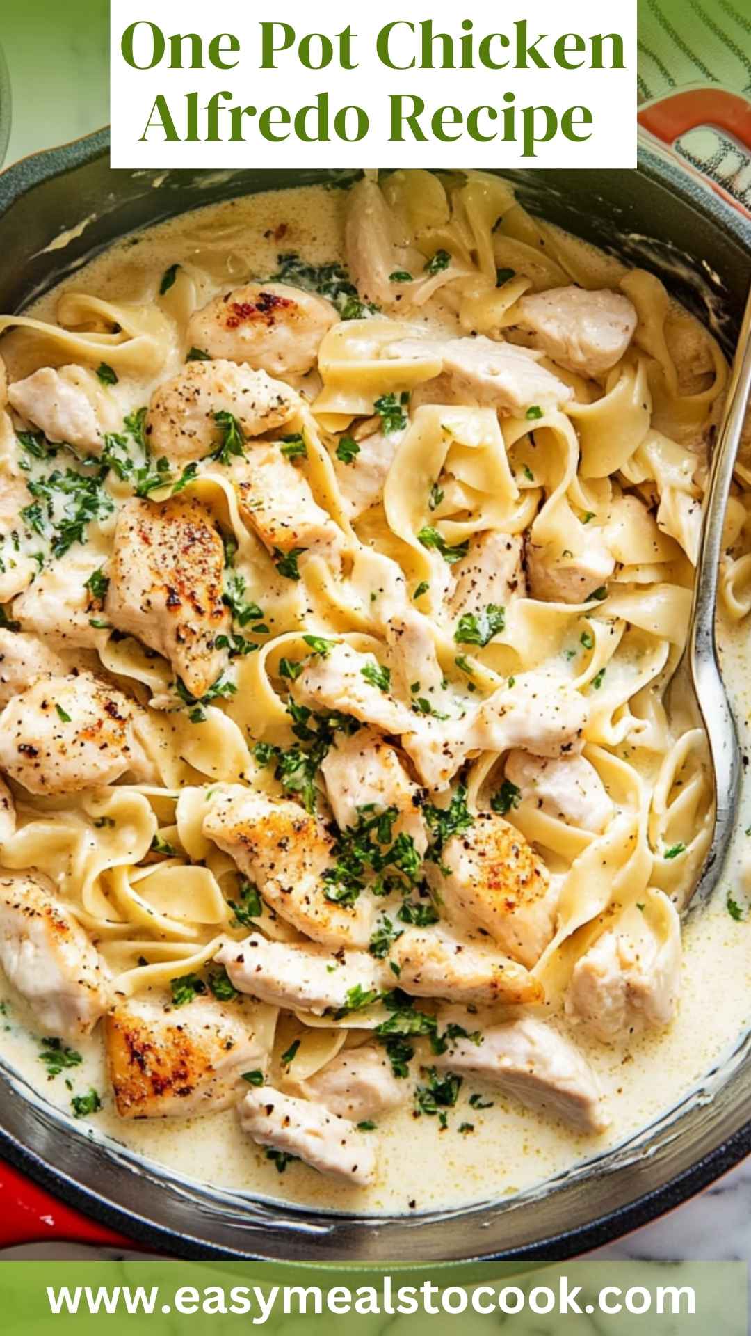 One Pot Chicken Alfredo Recipe