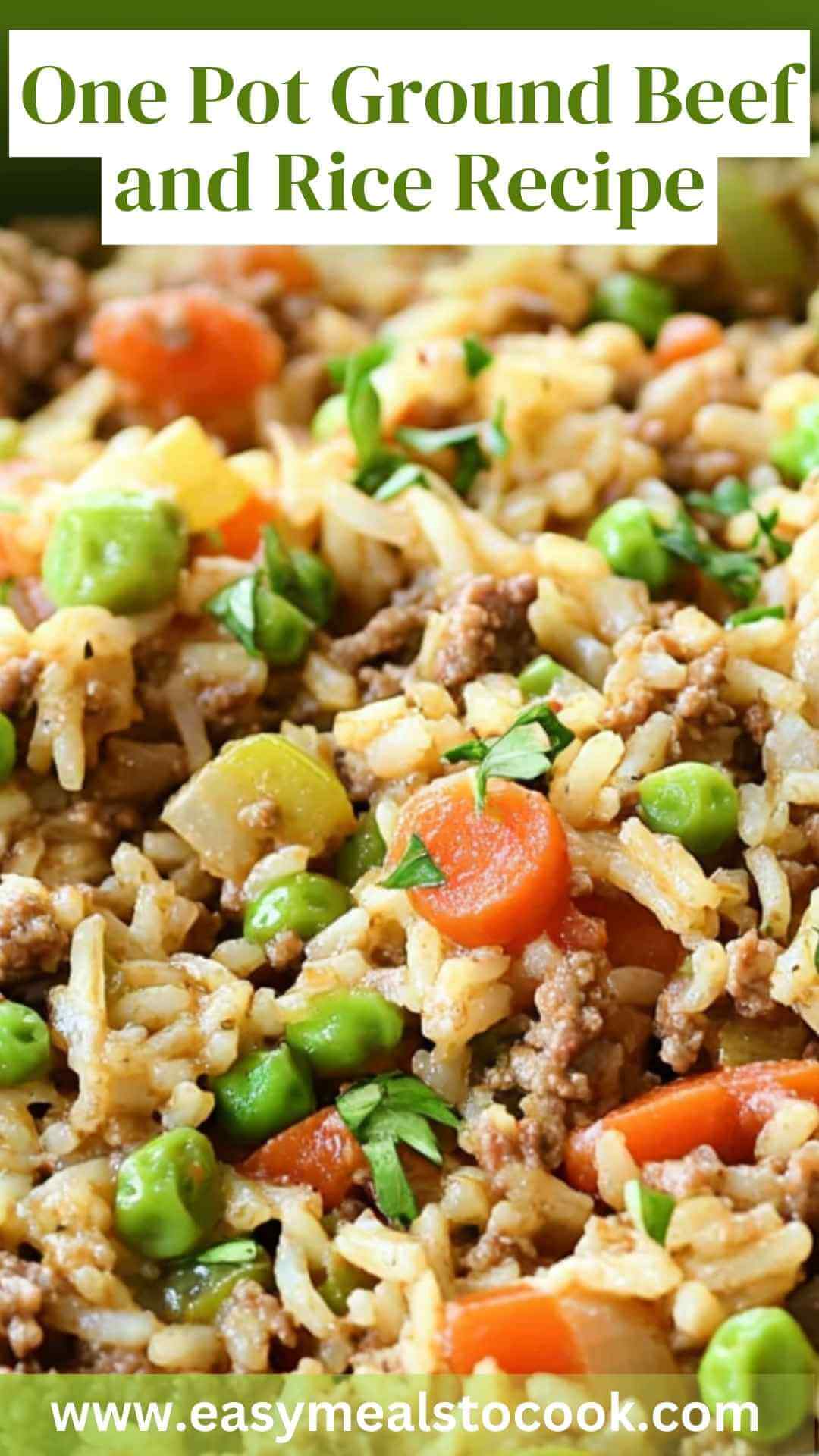 One Pot Ground Beef and Rice Recipe