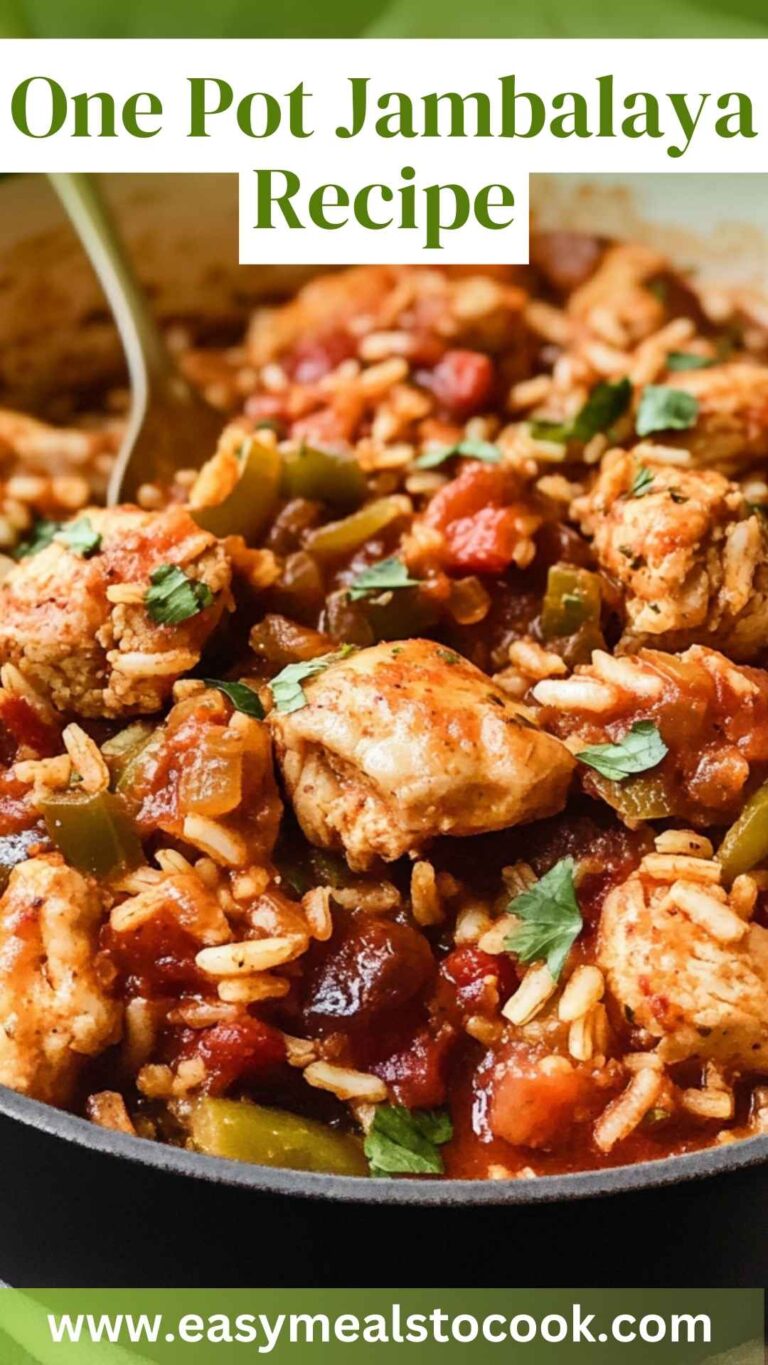 One Pot Jambalaya Recipe – Easy Meals To Cook