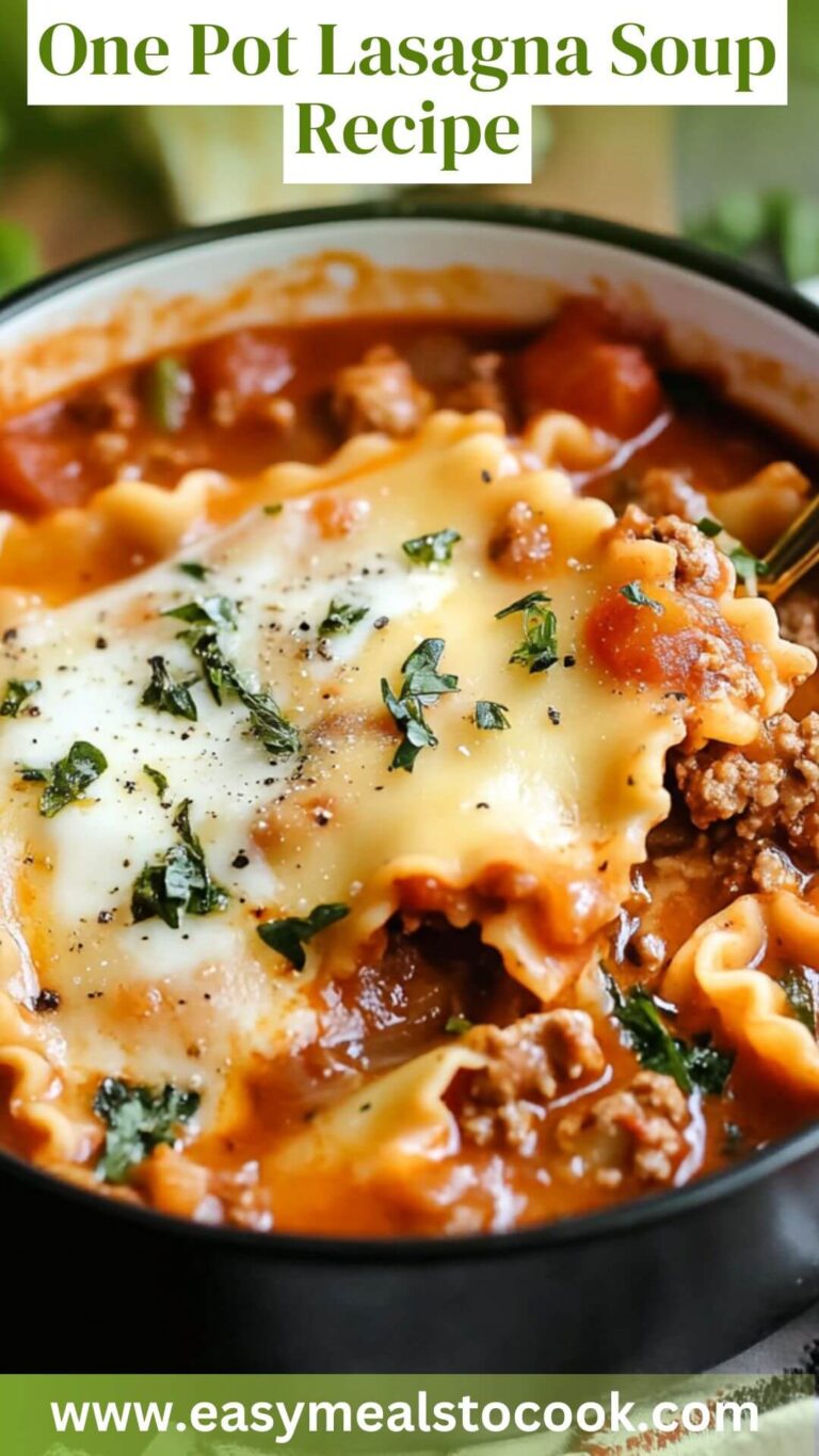 One Pot Lasagna Soup Recipe – Easy Meals To Cook