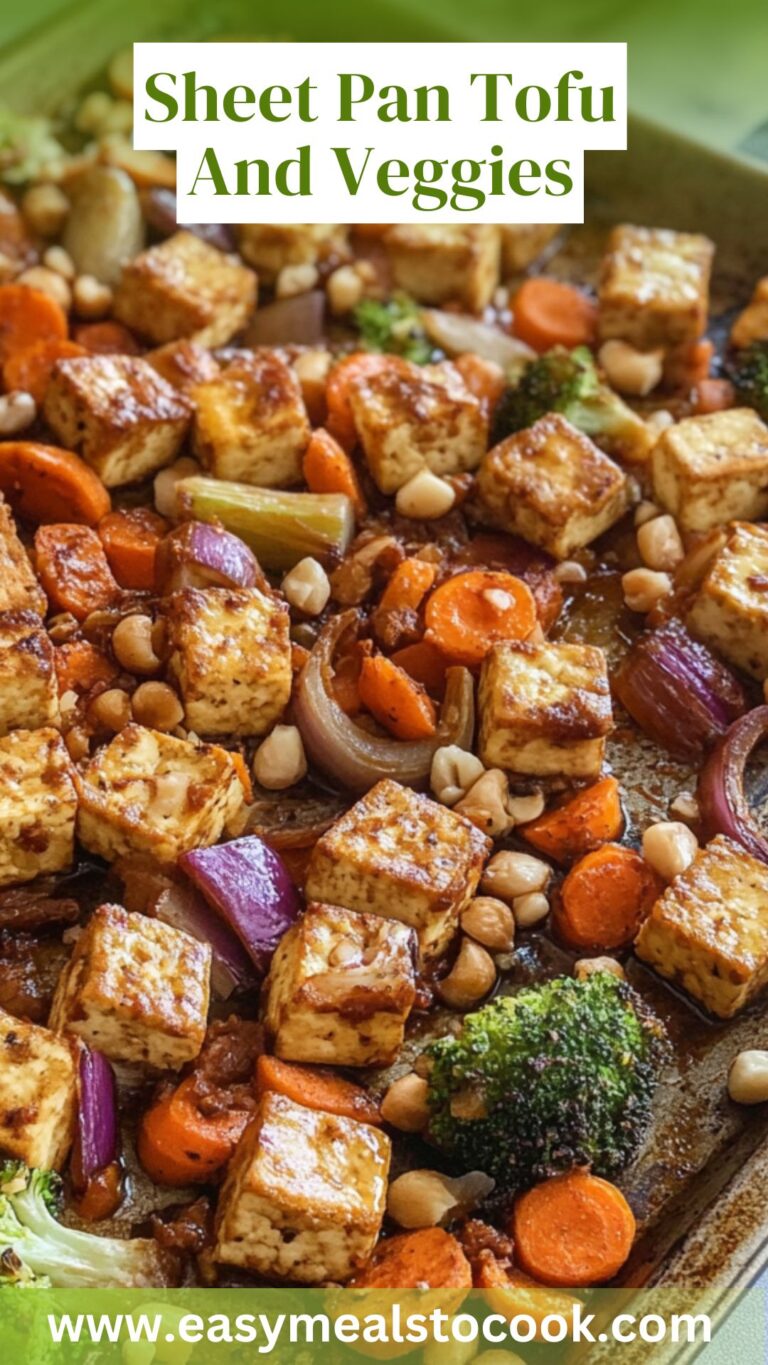 Sheet Pan Tofu And Veggies – Easy Meals To Cook