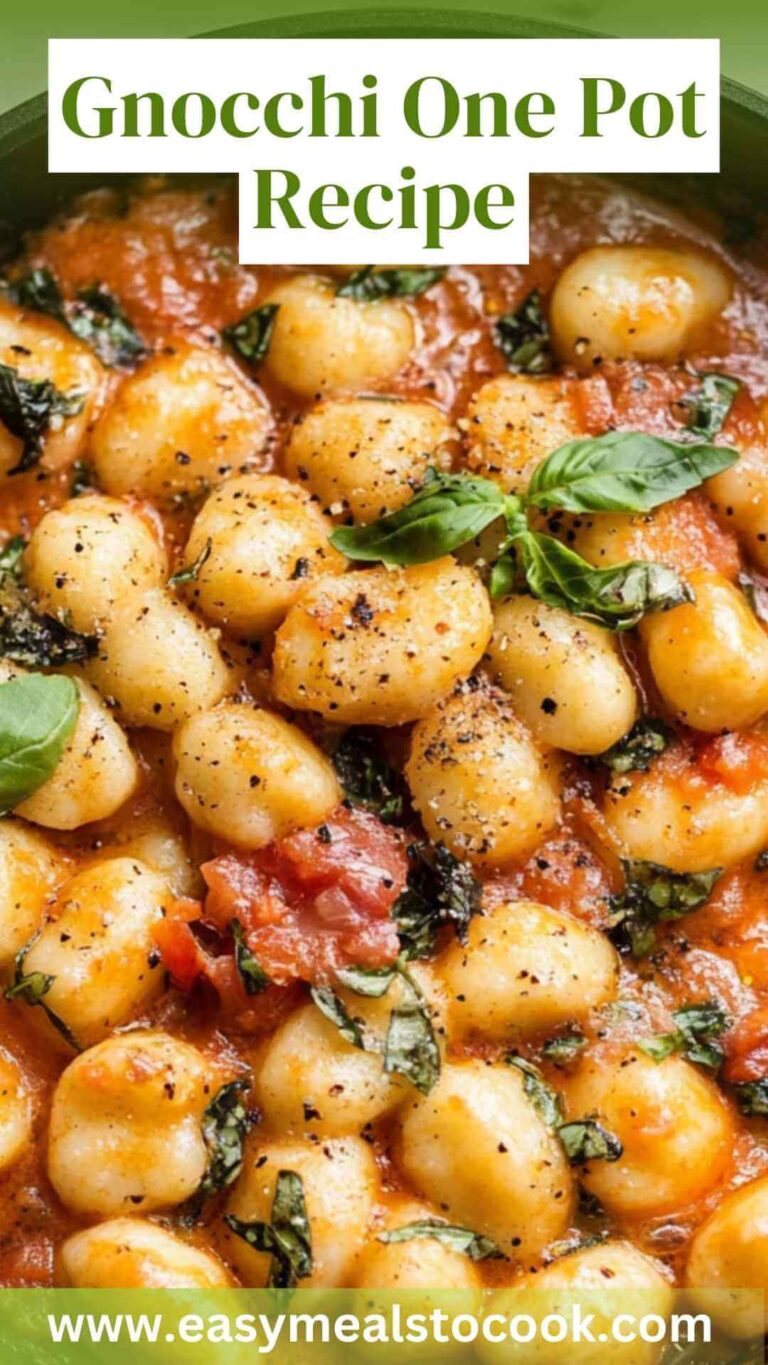 Gnocchi One Pot Recipe – Easy Meals To Cook