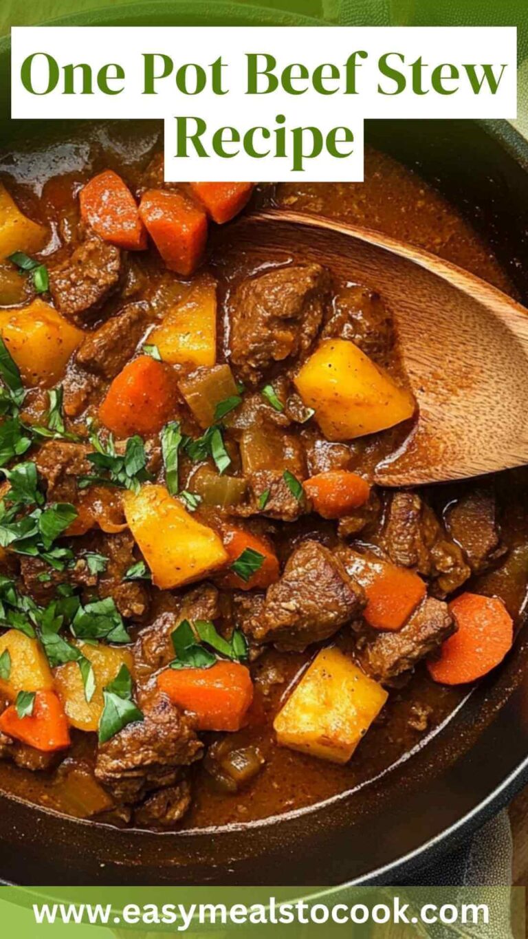 One Pot Beef Stew Recipe – Easy Meals To Cook
