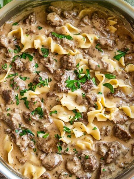 One Pot Beef Stroganoff Recipe