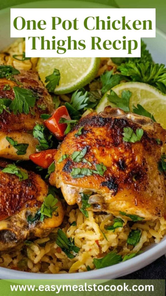 One Pot Chicken Thighs Recip