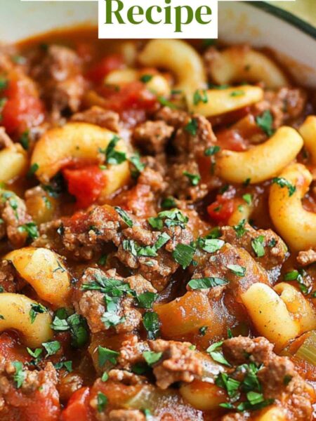 One Pot Goulash Recipe