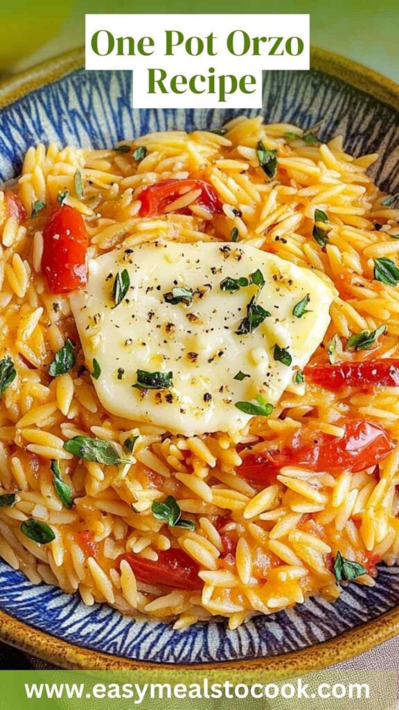 One Pot Orzo Recipe