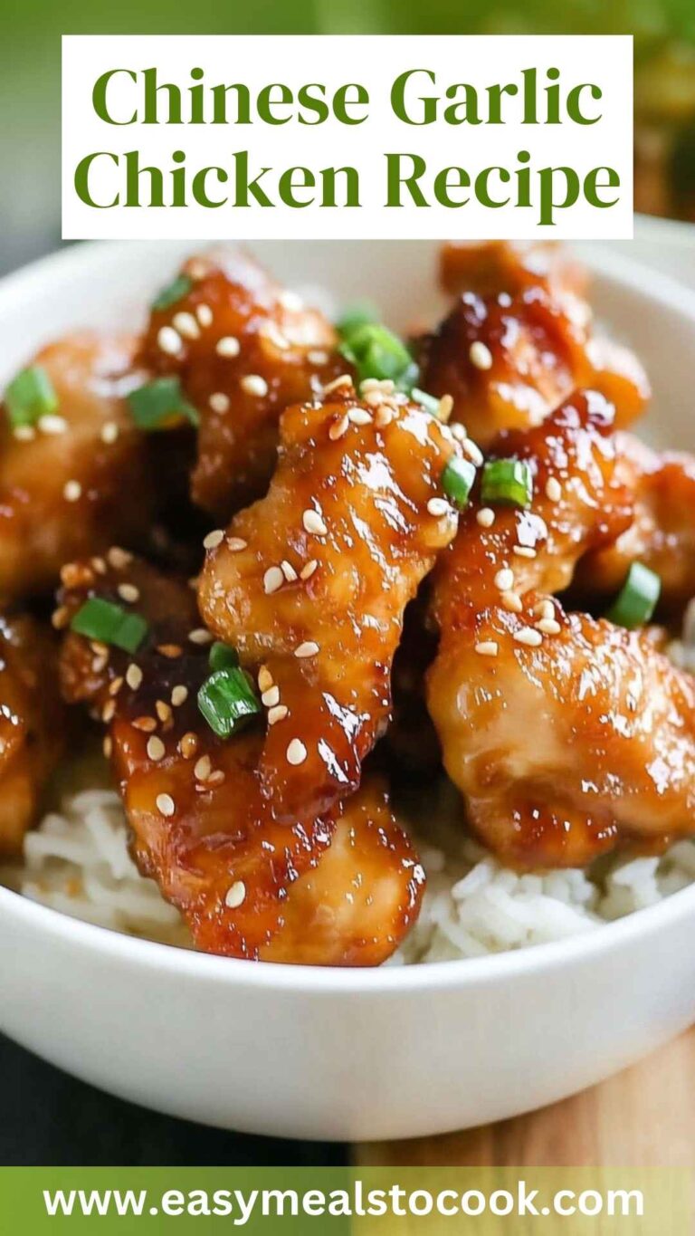 Chinese Garlic Chicken Recipe – Easy Meals To Cook