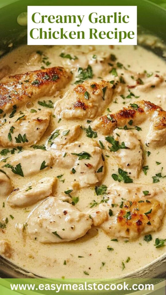 Creamy Garlic Chicken Recipe