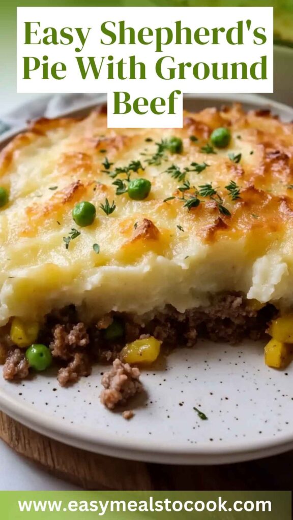 Easy Shepherd's Pie With Ground Beef