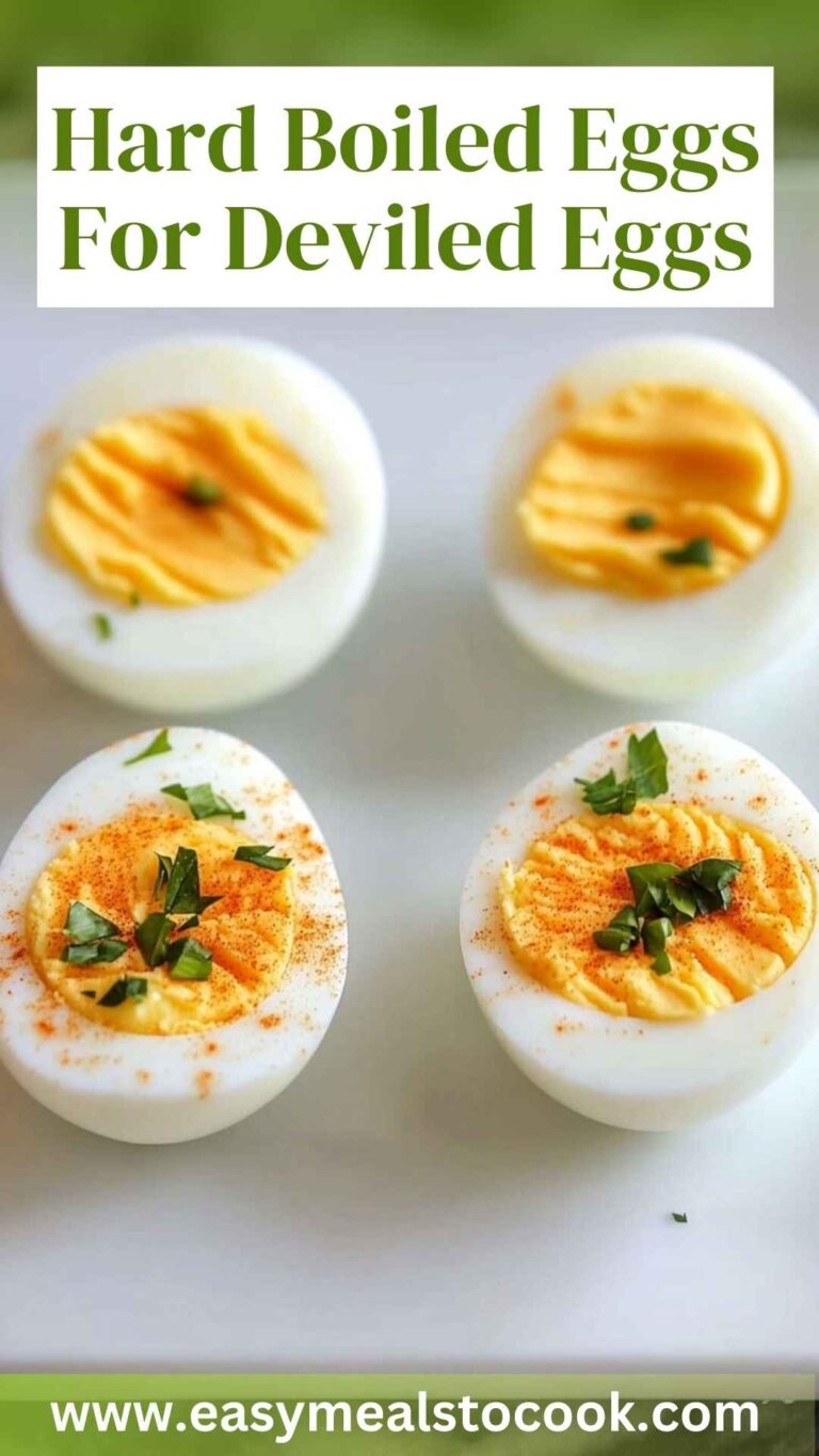 How To Make Perfect Hard Boiled Eggs For Deviled Eggs - Easy Meals To Cook