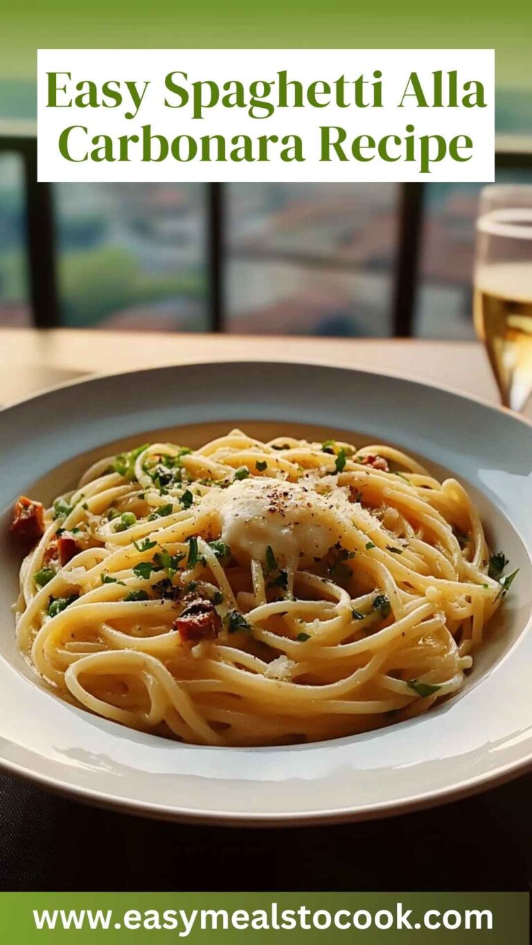 Easy Spaghetti Alla Carbonara Recipe – Easy Meals To Cook