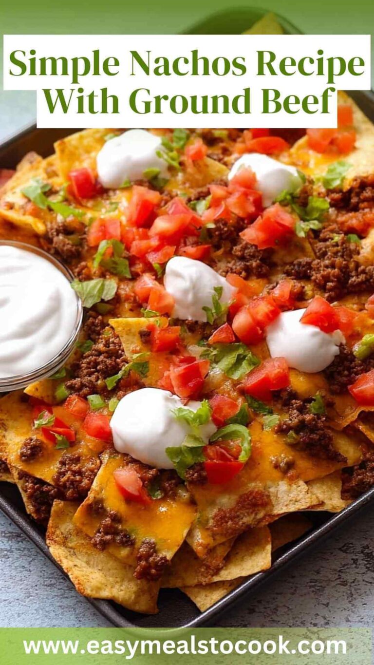 Simple Nachos Recipe With Ground Beef – Easy Meals To Cook