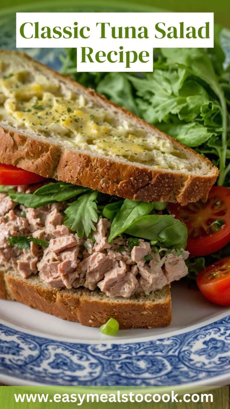 Classic Tuna Salad Recipe – Easy Meals To Cook