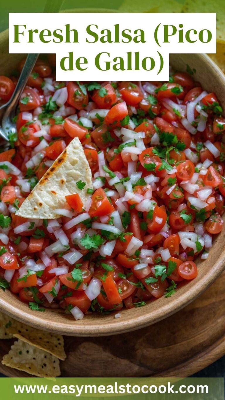 Fresh Salsa (Pico de Gallo) – Easy Meals To Cook