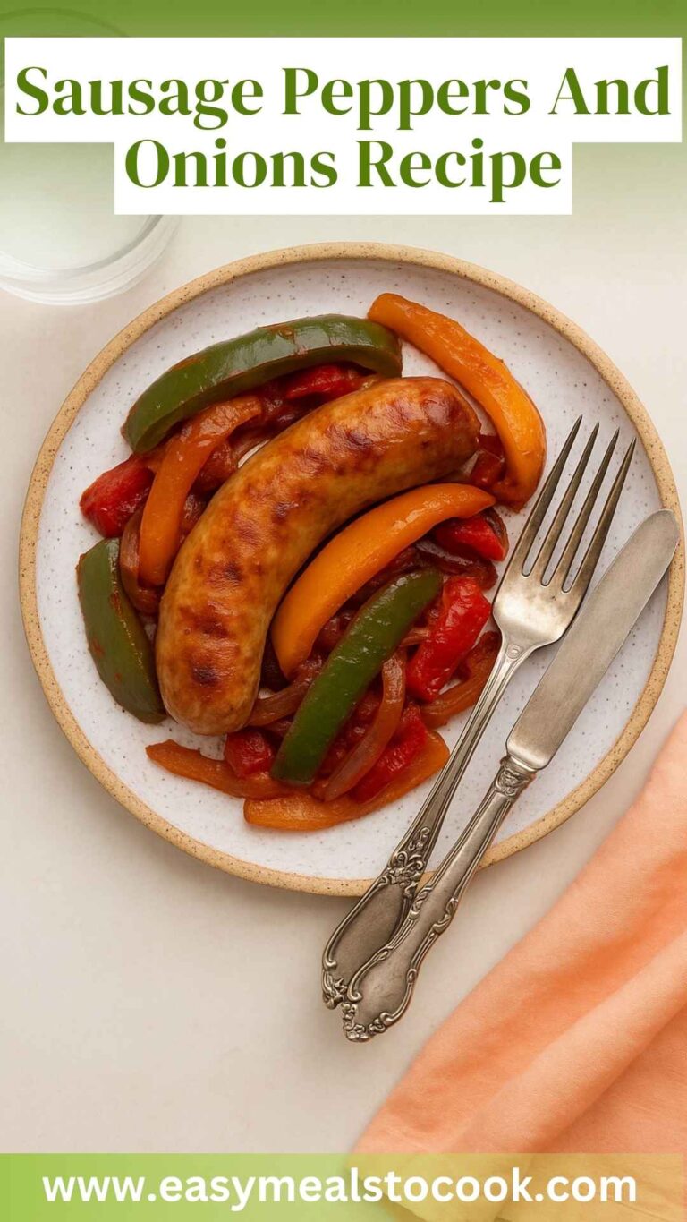 Sausage Peppers And Onions Recipe – Easy Meals To Cook