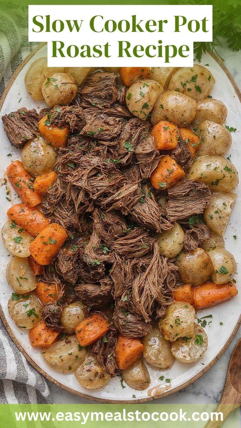 Slow Cooker Pot Roast Recipe – Easy Meals To Cook