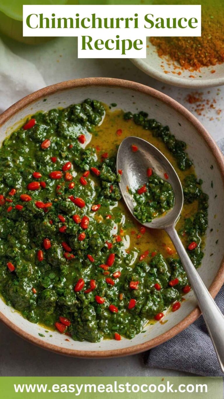 Chimichurri Sauce Recipe – Easy Meals To Cook