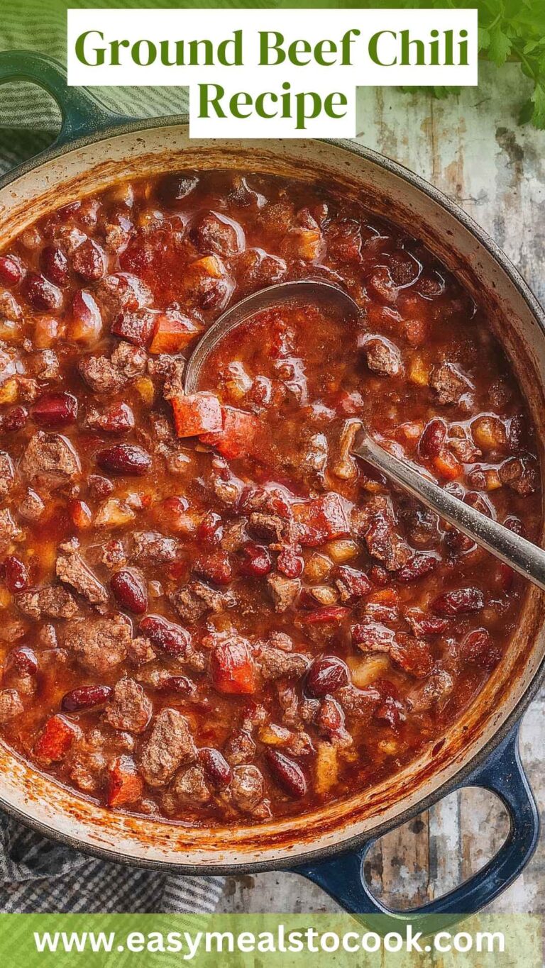 Ground Beef Chili Recipe – Easy Meals To Cook