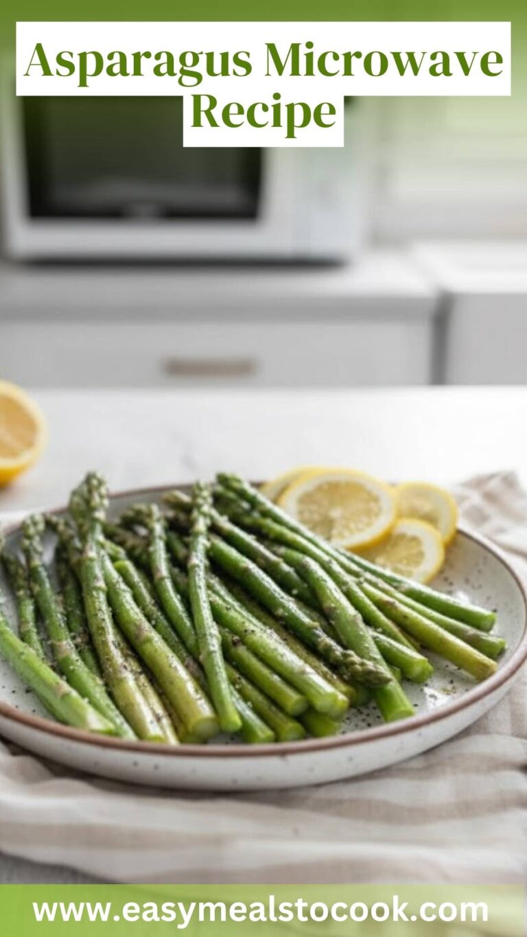 Asparagus  Microwave Recipe – Easy Meals To Cook