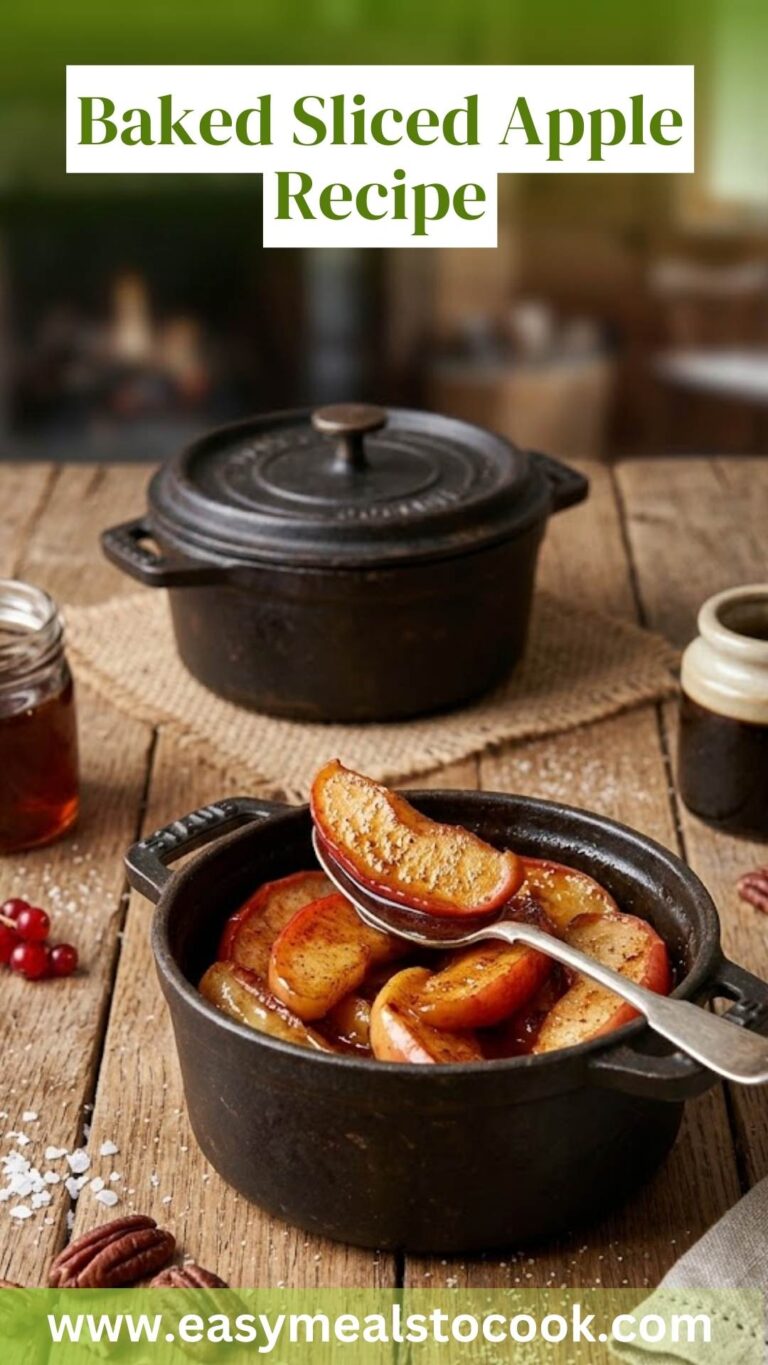 Baked Sliced Apple Recipe – Easy Meals To Cook