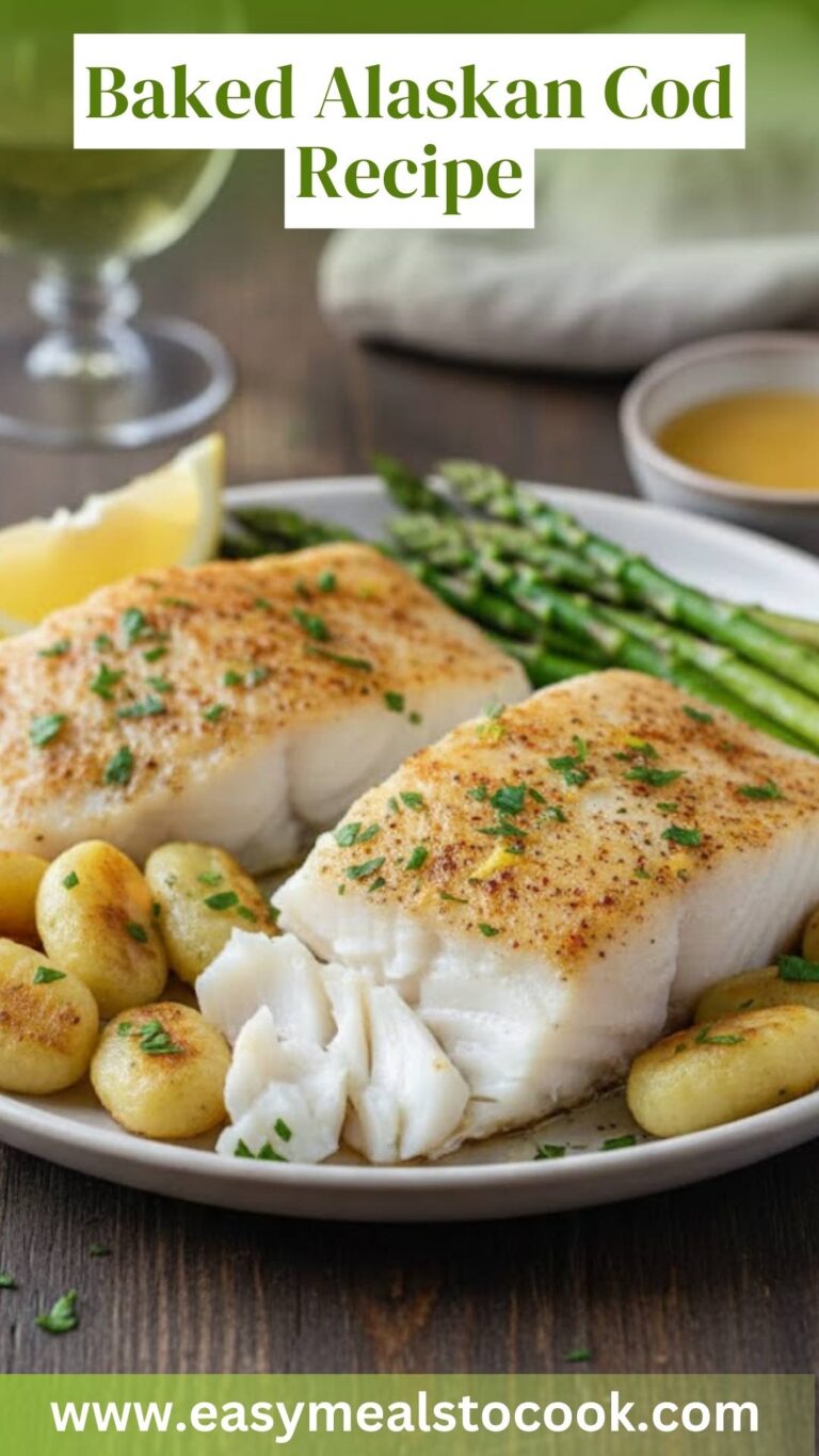 Baked Alaskan Cod Recipe – Easy Meals To Cook
