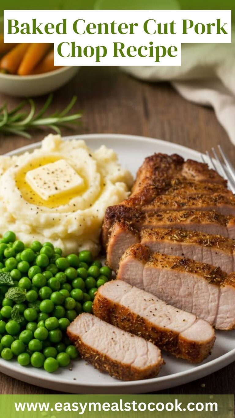 Baked Center Cut Pork Chop Recipe – Easy Meals To Cook