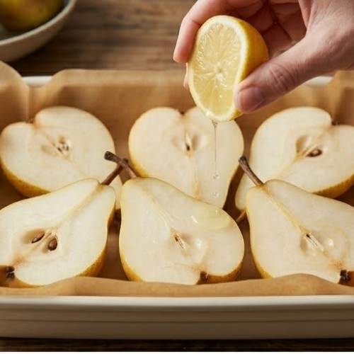 Step 3: Arrange the pears Step 3: Arrange the pears