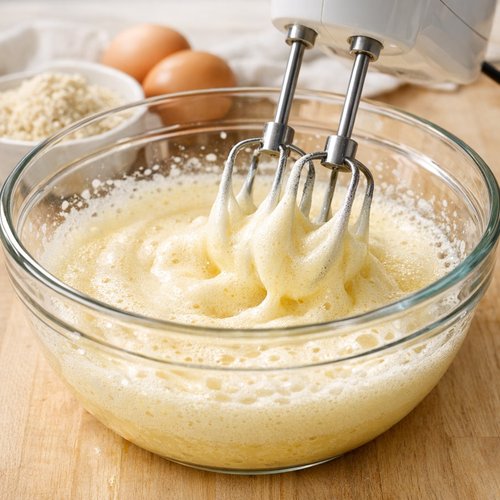 Step 2: Beat the Eggs Until They Reach Peak Volume