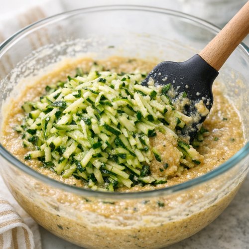 Step 4: Fold in Shredded Zucchini