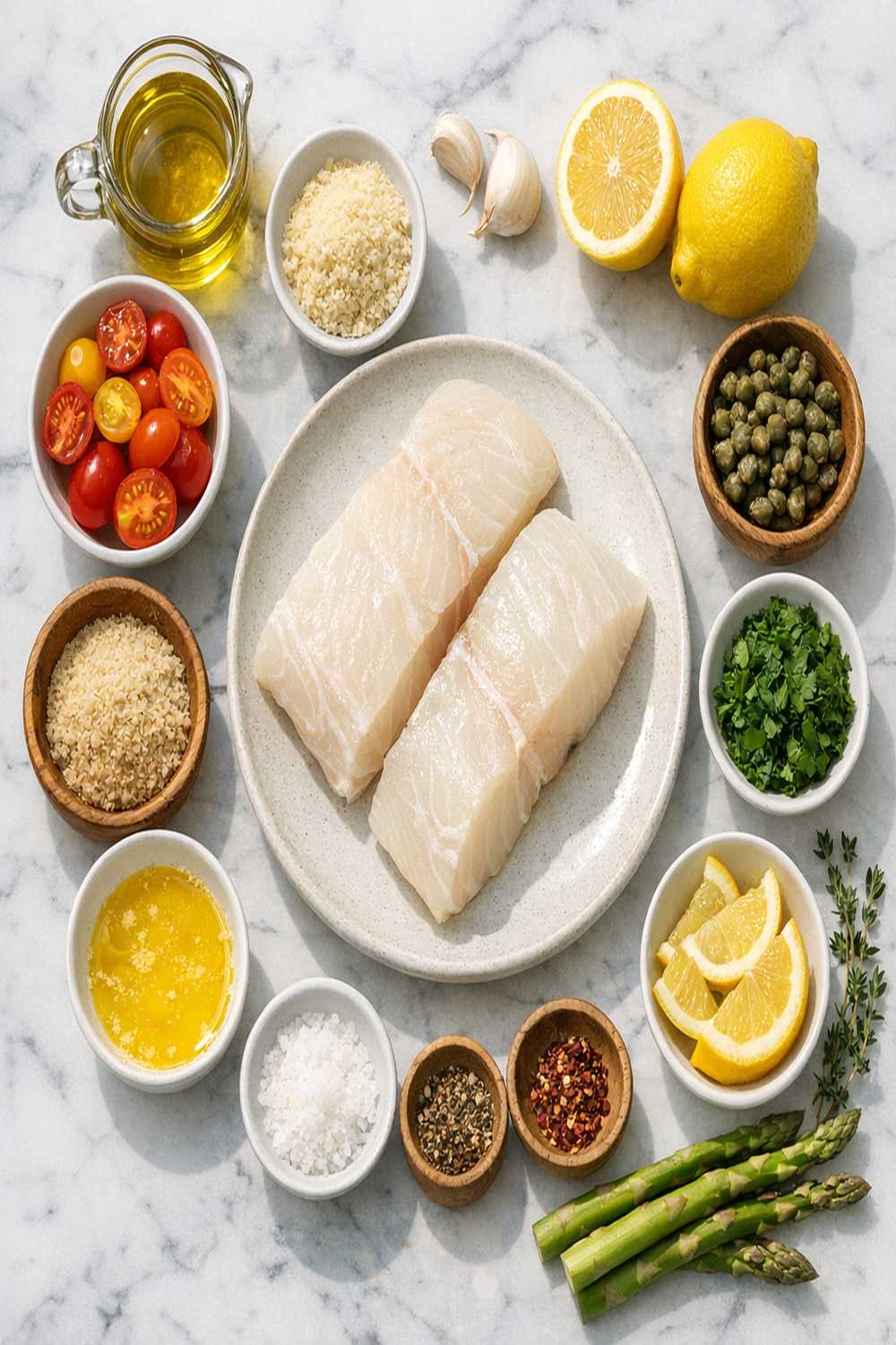Baked Halibut Recipe ingredients