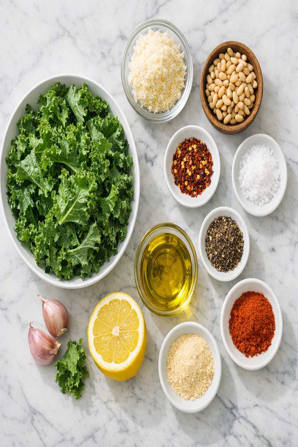 Baked Kale Recipe ingredients