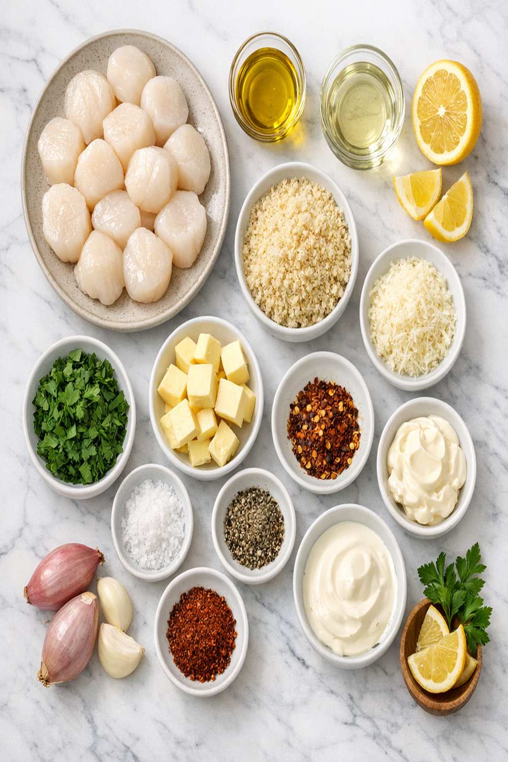 Baked Scallop Recipe ingredients