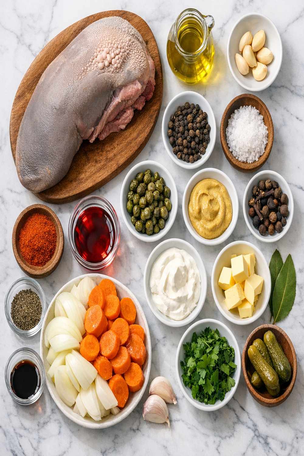 Beef Tongue Recipe ingredients